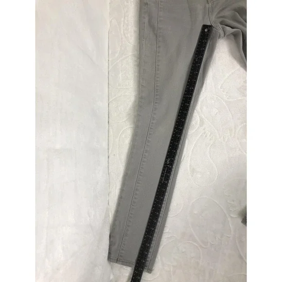 DKNY Jeans Pants Womens 4 Gray Soho Skinny Stretch Denim Zip Fly Five Pocket - Picture 9 of 9